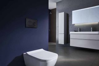 Кнопка смыва Azario KAPRIS AZ-8200-0013 двойная, черная матовая